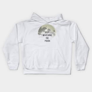 Keep Watching The Moon Kids Hoodie